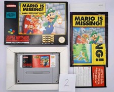 Thumbnail of ebay&reg; auction 127706042152 | Mario Is Missing SNES Super Nintendo OVP Modul Anleitung PAL CIB Karte Poster