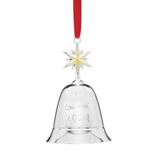 Lenox 896168 2024 Annual Musical Bell Silverplate Ornament, 1 Count, Metallic
