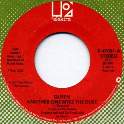 Queen - Another One Bites The Dust (7'', Single, Styrene, AR)