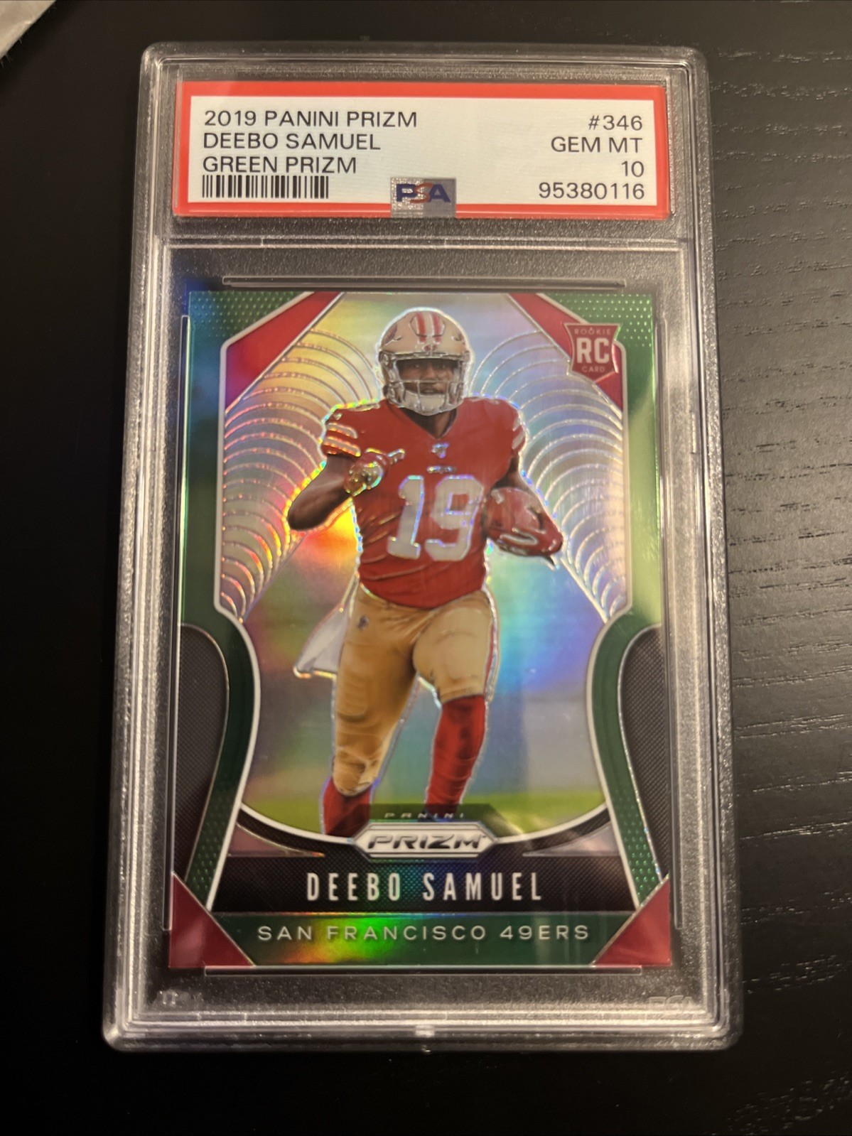 2019 Prizm Deebo Samuel RC Green Prizm SP #346 San Francisco 49ers 🔥🔥 Psa 10