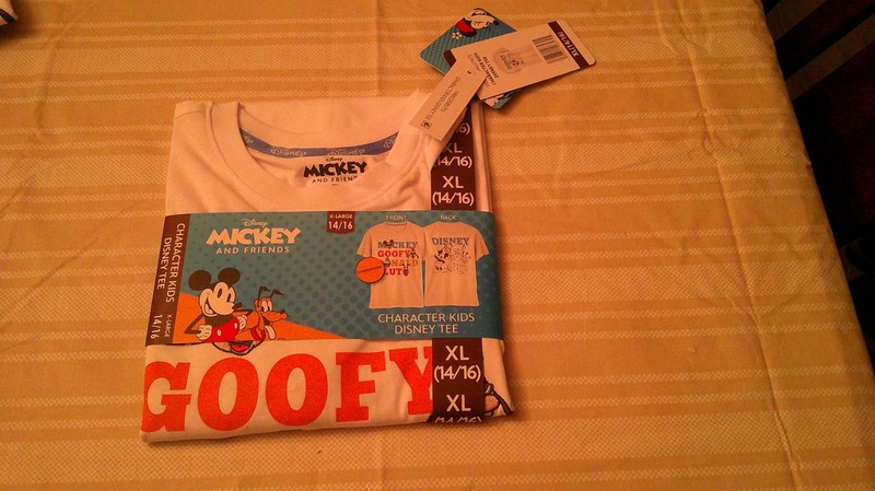 New Disney Unisex Embroidered Characters Crewneck Tee XL 14/16