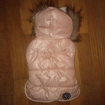 Sofie S Pink Arctic Coat Jacket Warm Winter Apparel for Small Dogs Polyester