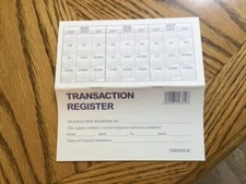 3 [ THREE ] "Easy  To Read  Register" for Personal Checkbook; 2025 - 2026 - 2027