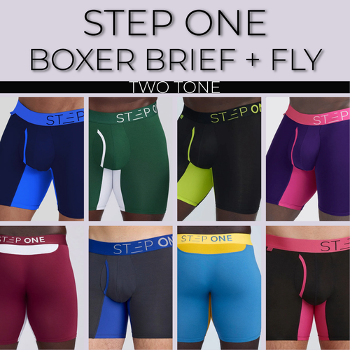 Boxer homme STEP ONE neuf + sous vêtement bambou mouche - DEUX TONS - Photo 1/85