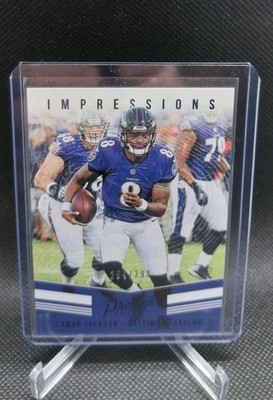 2019 Panini Prestige - Impressions Lamar Jackson #IP-LJ Xtra Points Blue /299