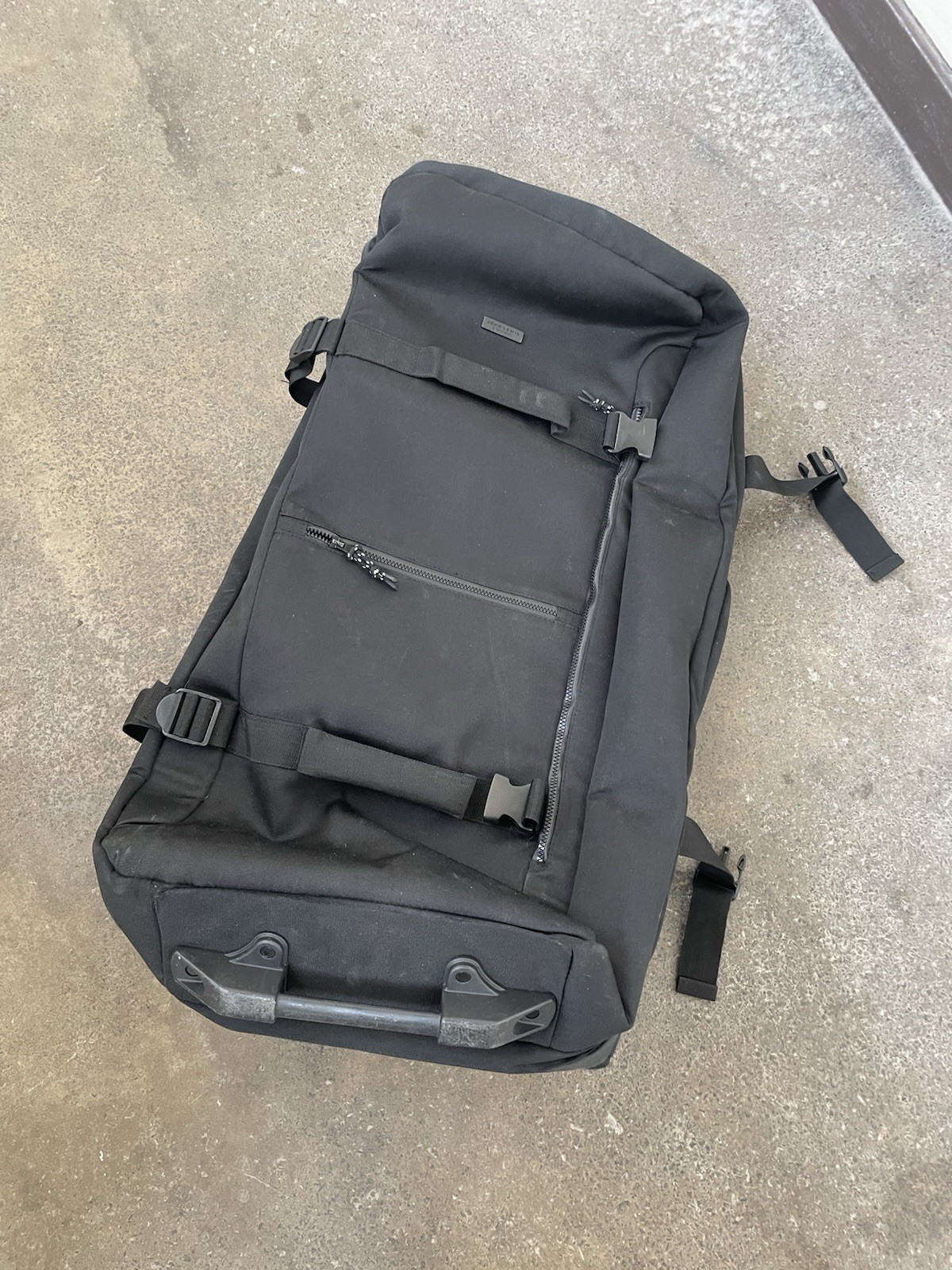 Maleta grande John Lewis Dakar 95L 79cm 2 ruedas - negra dañada SIN BLOQUEO