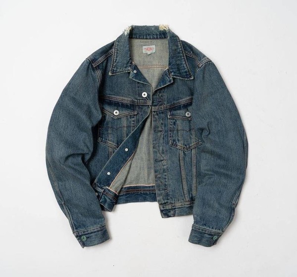 Men Edwin Jacket Navy Cotton S
