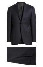 2295 Canali Siena Men's 2-Piece Wool Suit Navy Size IT 52 R / US 42 R - Italy