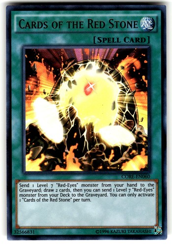 Cards of the Red Stone CORE-EN060 Ultra Rare Clash of Rebellions Yugioh