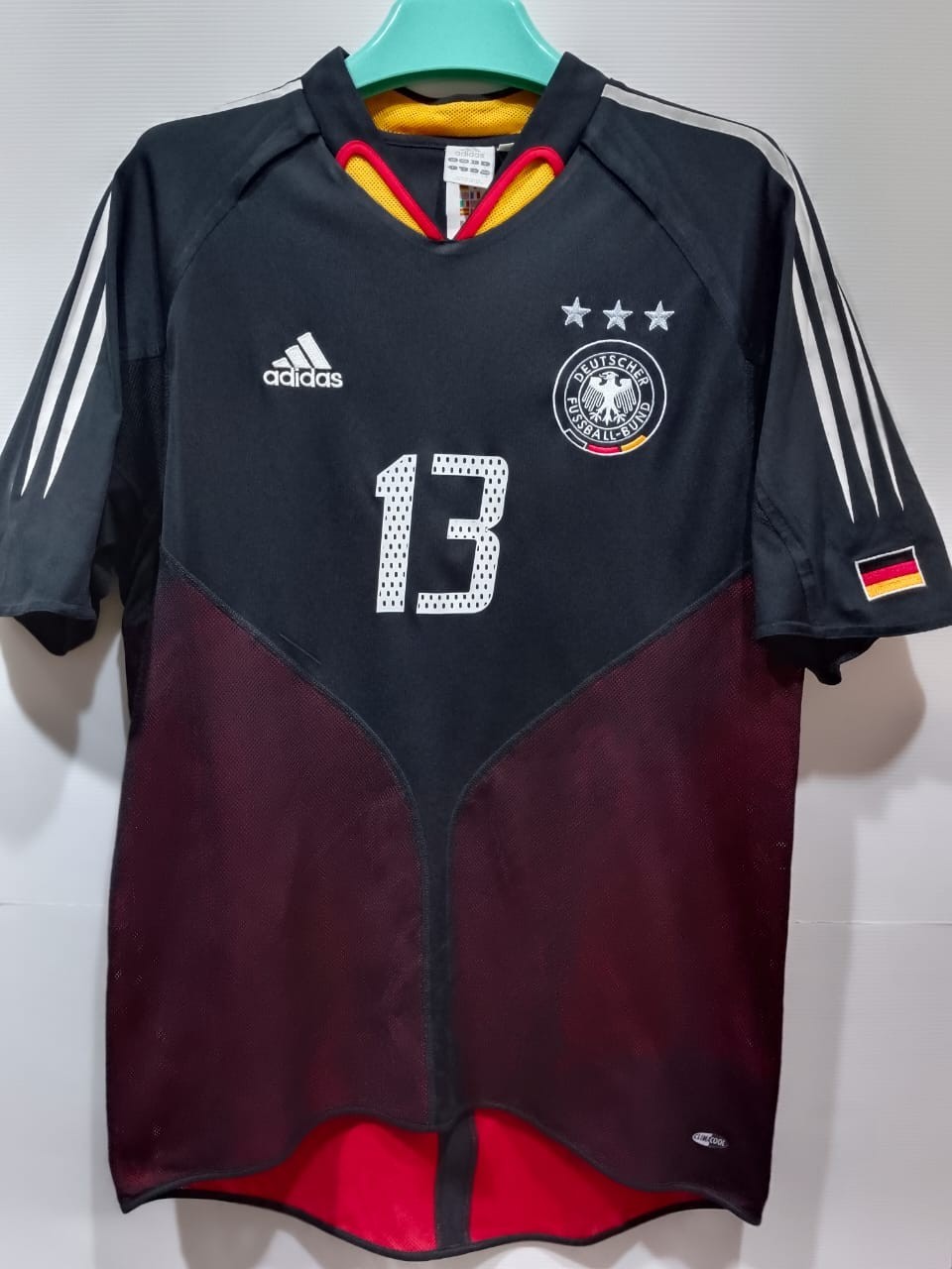 ⚽Original Vintage GERMANY 🇩🇪 2004-2005 Away Soccer Jersey ⚽Size L ⚽BALLACK
