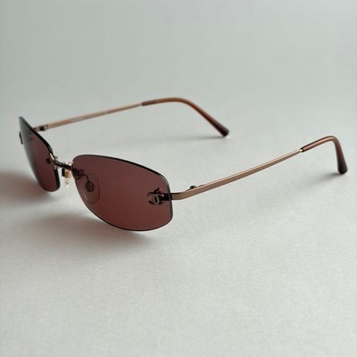 CHANEL 4002 c.116/75 COCO Mark Sunglasses 57□19 130 Brown Women