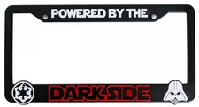 Star Wars Powered by the Darkside 3D Raised License Plate Frame
