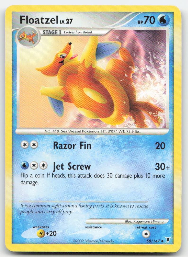 Floatzel 58 Supreme Victors Pokemon TCG MP