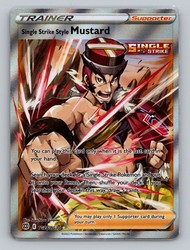 Single Strike Style Mustard TG28/TG30 Brilliant Stars Trainer Gallery Full Art Holo