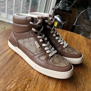 Coach Light Brown Leather High Tops (size 9) Coach | Shoes | Coach Hightop Sneakers Mens Size 9 Womens 5  main image 2
