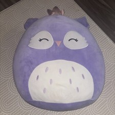 Squishmallows - Fania The Purple Owl 16" Large VGC Cuddly Teddy Plush RARE