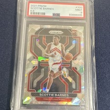 Panini 2021-22 Prizm Scottie Barnes #320 Ice Prizm Rookie PSA 9 Raptors