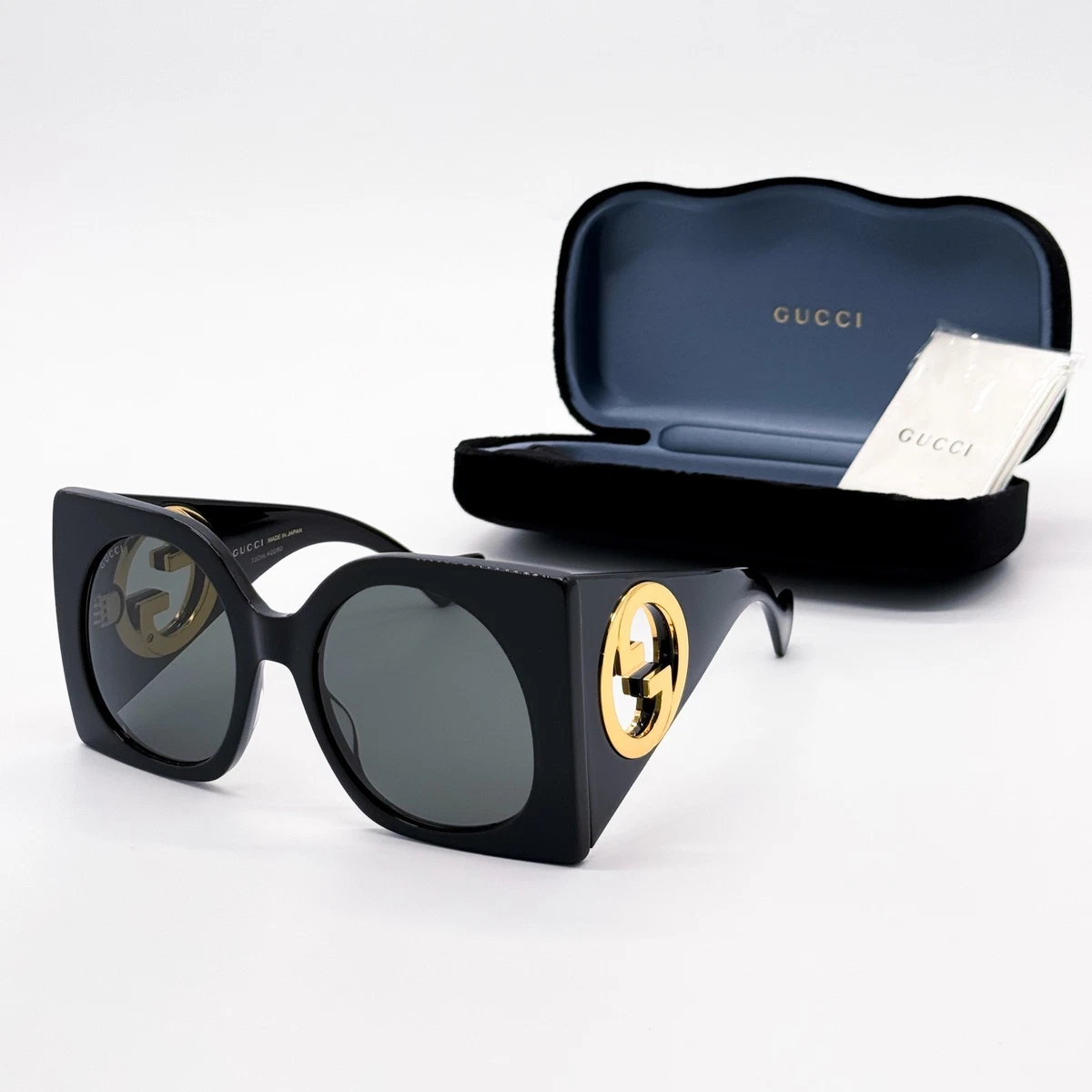 NEW GUCCI BUTTERFLY SUNGLASSES GUCCI GG1021S 002 BLACK GREY EYEWEAR Butterfly frame sunglasses in black | GUCCI® US main image 2