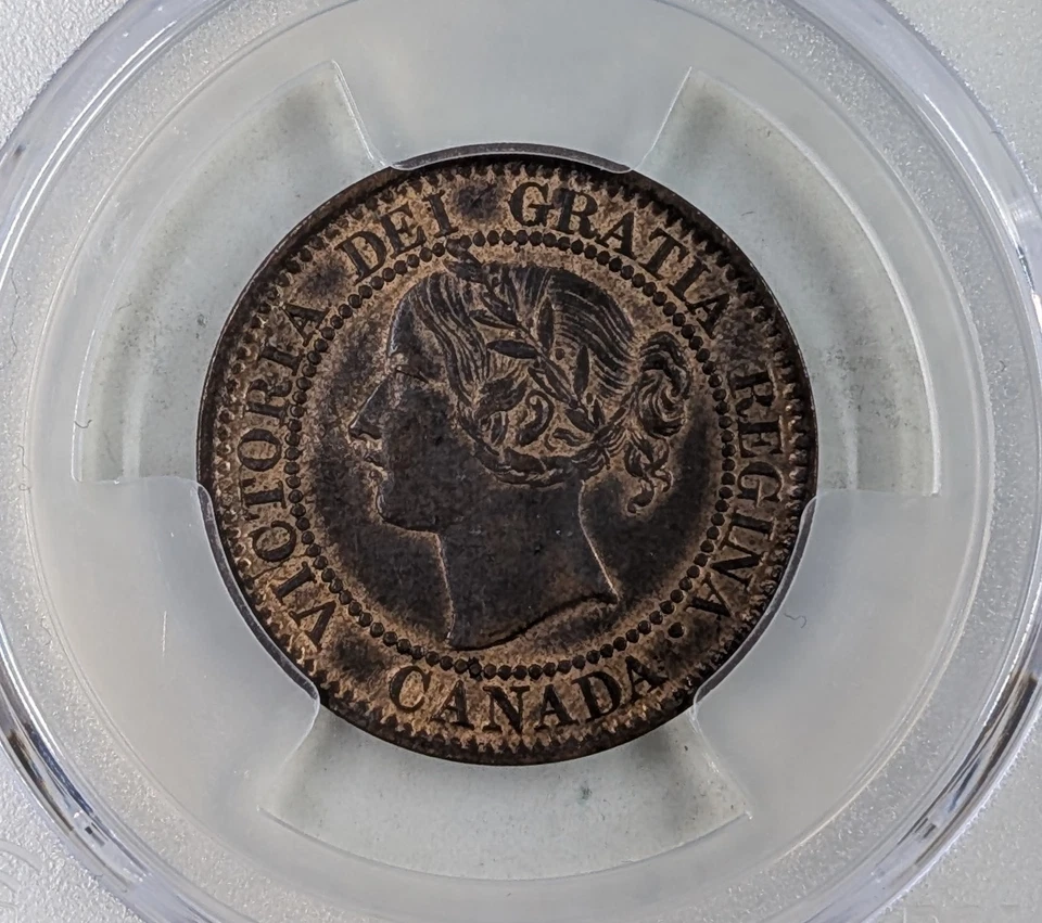 1859 Narrow 9 Canada Large Cent PCGS MS62 RB - Image 3 of 4