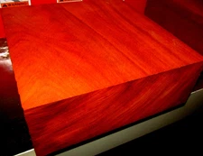 STUNNING EXOTIC AFRICAN PADAUK PLATTER BLANKS LATHE LUMBER CARVE 8" X 8" X 2"