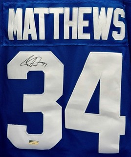 Auston Matthews Signed Toronto Maple Leafs Fanatics Captain Jersey #34 AEU COA