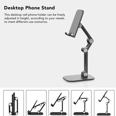 Desktop Cell Phone Holder Adjustable Foldable Portable Cell Phone Holder Desk CB