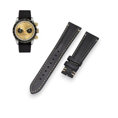 Black Bay M79363 Quick Relase 22mm Black Leather Watch Strap For Tudor
