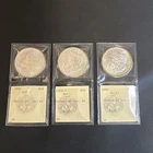 Very cool Lot of 3- 1886 P, 1900 O Morgan Silver Dollars GEM BU (John Albanese)