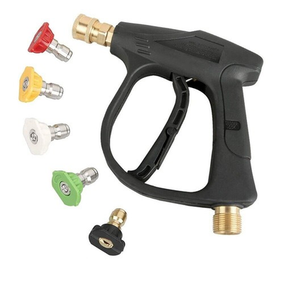 #ad High Pressure Washer Gun 4000 PSI Car Wash Foam Spray Short Wand 5 Nozzle Tip $20.53