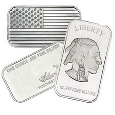 Silver - 1 oz Random Bar (our choice) 81.65 per troy oz