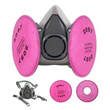 Half Facepiece Reusable Respirator With Filters Against Dust 2097