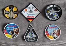6 X PATCH MILIT&Auml;R FLIEGER EUROFIGHTER BUNDESWEHR JAGDFLIEGER MILITARY AUFN&Auml;HER