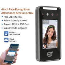 4 Inch 2MP HD Facial Recognition Access Control WiFi Time Attendance Machine