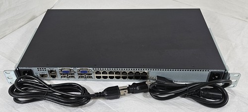 HP AF618A G2 16-Port IP 0x2x16 KVM Server Console Switch Rack-Mount w/Pwr Cables