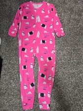Justice Sleep Pajamas One Piece Pilar Bears Pink L 12-14 