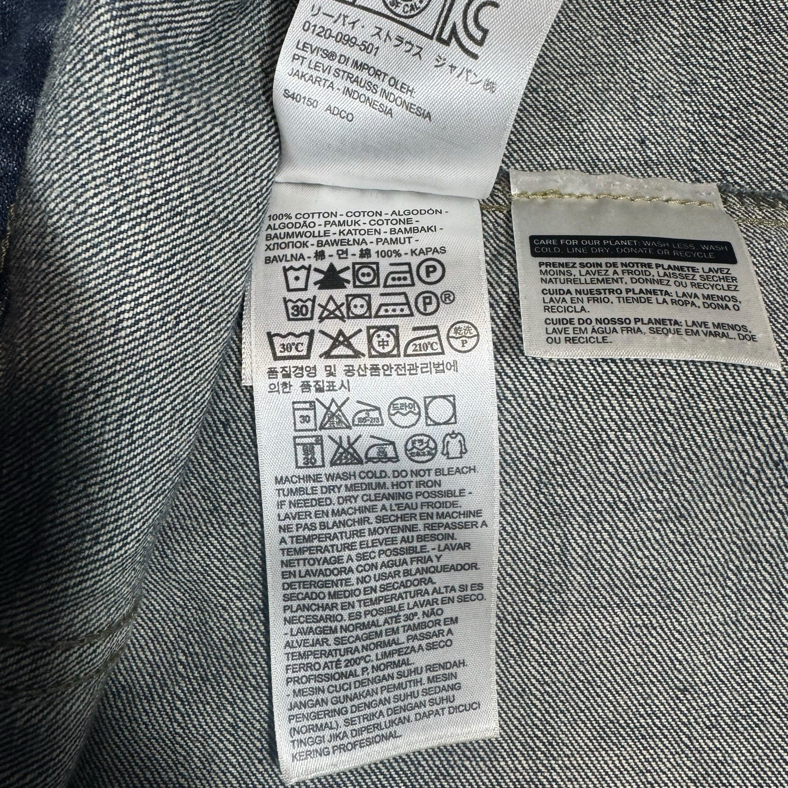 Levi’s Men’s Denim Trucker Jacket XL Blue Jean Vintage Wash Button Front Coat thumbnail 12