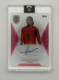 Michael Olise Oncard Auto /49 2025 Topps FC Bayern 125th Anniversary
