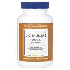 2 X The Vitamin Shoppe, L-Citrulline, 1,000 mg, 120 Vegetable Capsules (500 mg p
