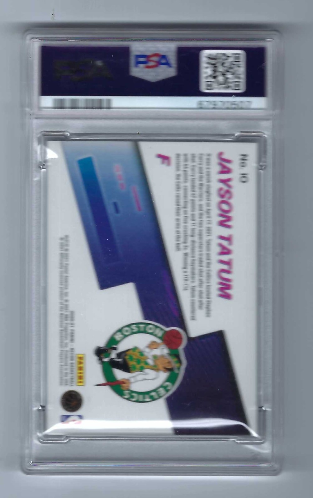 2020 Recon Maneuvers-Gold #10 Jayson Tatum PSA 9 MINT view 2