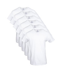 George Men's ultra soft Crew Neck T-shirts , 6-Pack Size FROM S To 3XL