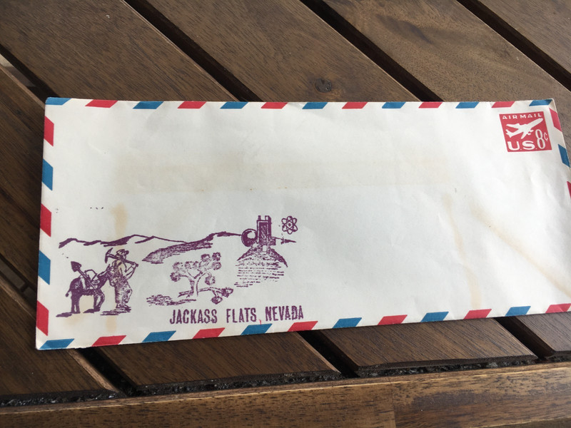 1971 Apollo 14 Tracking Station Jackass Flats WV Earth Station envelope unused