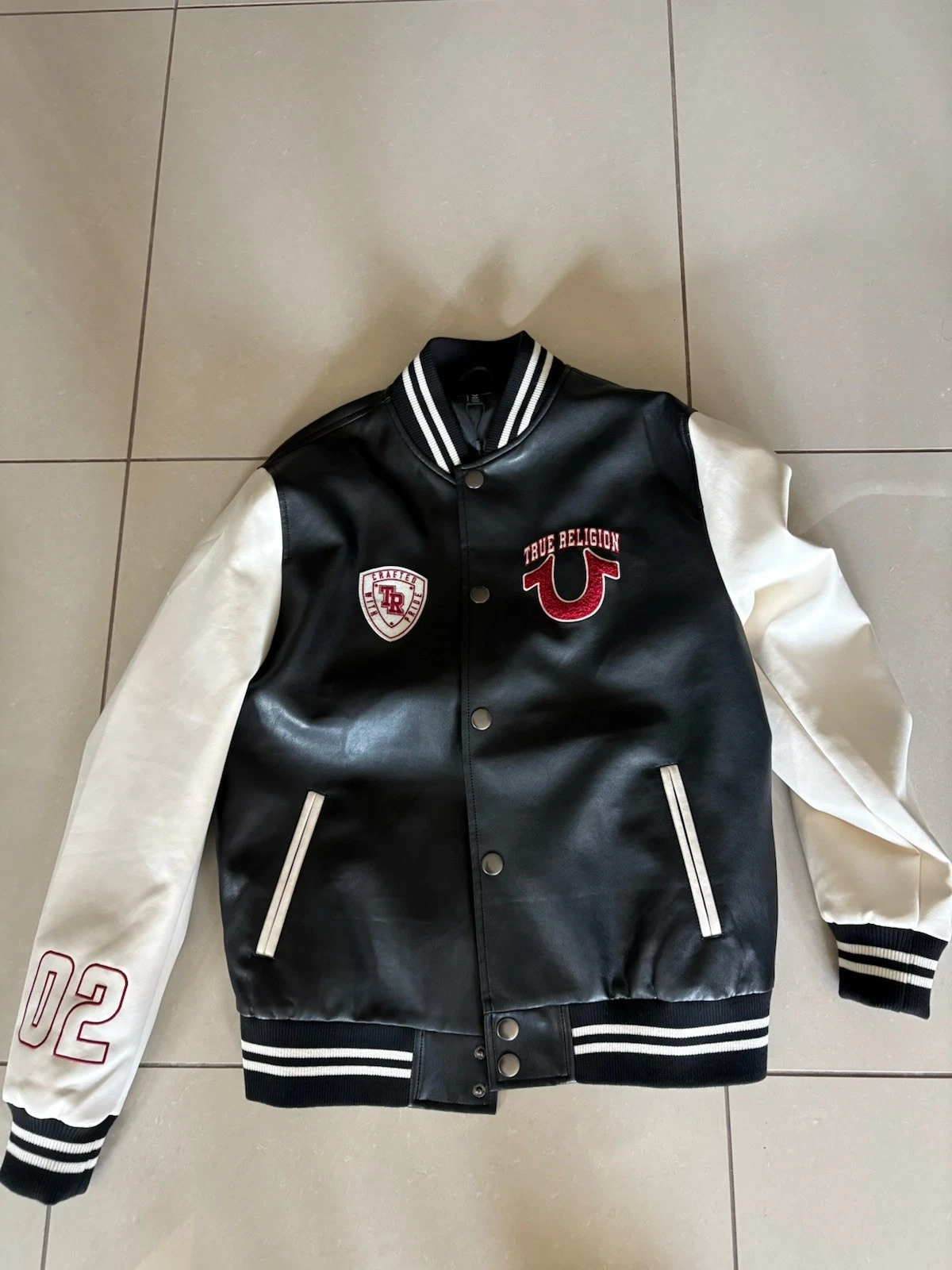 True Religion Varaity Jacket Black and Red, Size M image 1