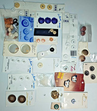 Vintage Packaged Carded Buttons 2.5oz