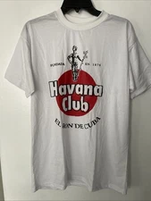 Havana Club El Ron De Cuba Graphic T-Shirt Size Large
