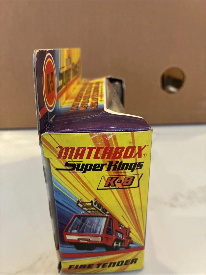 Vintage Matchbox Super Kings K9 Fire Tender Fire Engine 1978 Mint Boxed - Image 2 of 4