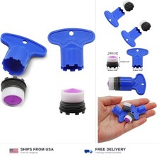 M16.5 faucet aerator 2 pack with removal wrench tool ABS polished 0.65 inch
