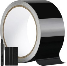 2in X 30ft Gloss Black Vinyl Wrap For Chrome Delete Window Trim Car Door Sill