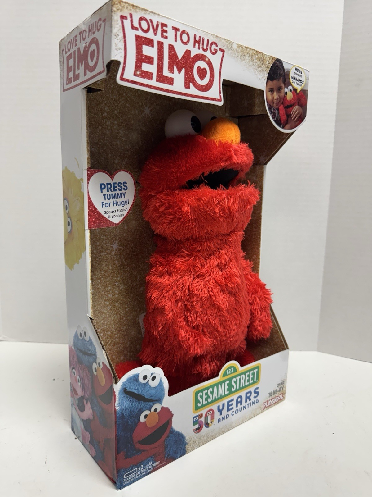 Sesame Street Love to Hug Elmo Talking, Singing, Hugging 14" Plush Toy for Kids