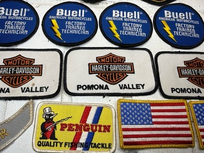 Vintage Harley Davidson Motorcycles Biker Patch Lot/ Mechanic