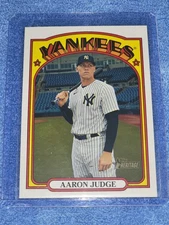 AARON JUDGE 2021 Topps Heritage Baseball Base!!! M.V.P.!!